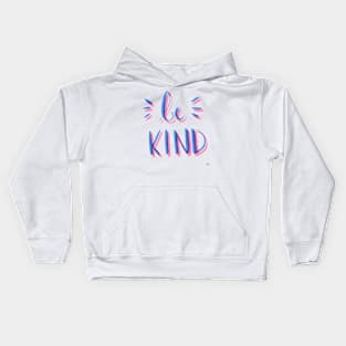 Be Kind - Pink & Blue Kids Hoodie